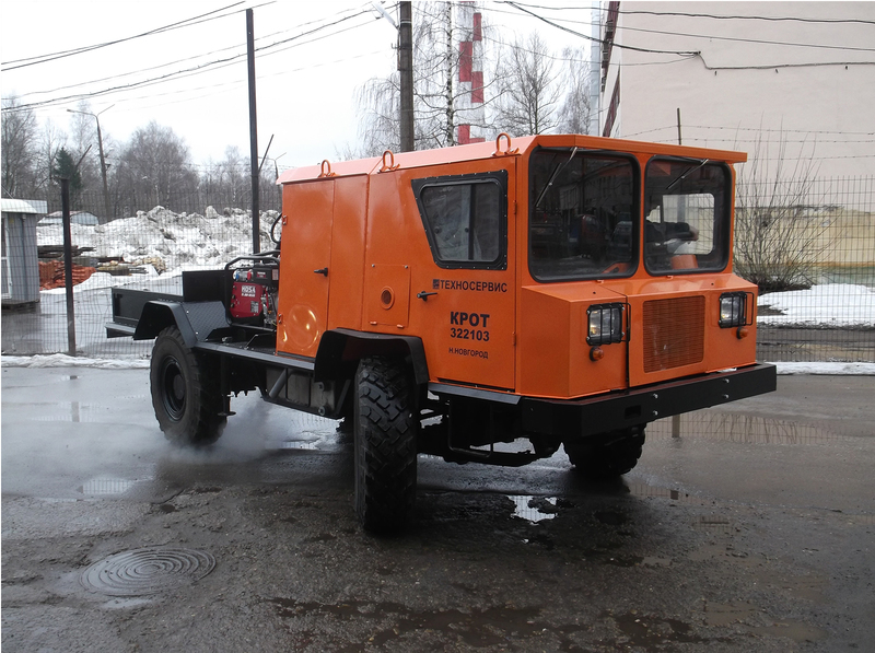 Транспортное грузопассажирское средство для шахт, рудников и горных выработок КРОТ Т322103