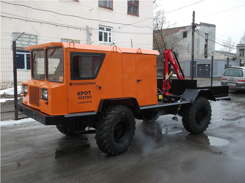 Транспортное грузопассажирское средство для шахт, рудников и горных выработок КРОТ Т322103